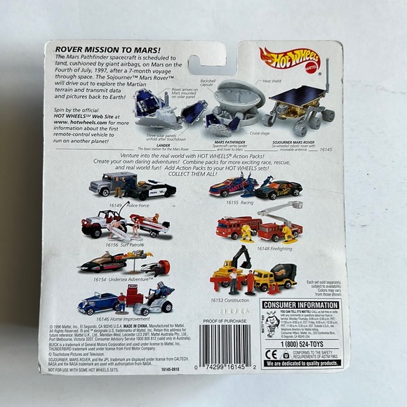 1996 Hot Wheels JPL Sojourner Mars Rover Mission - Picture 2 of 2
